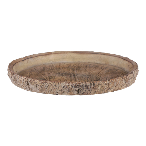 Tác betonový - dekor dřevěné kůry, vel. L