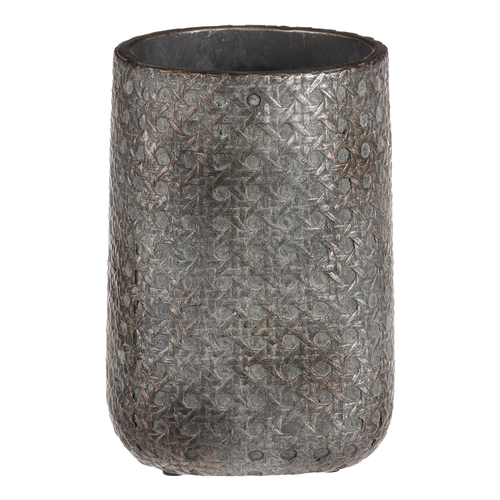 Váza betonová - s mozaikou, barva šedá