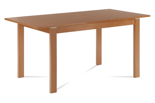 Jídelní stůl rozkládací 120+30x80x74 cm, deska MDF, dýha, nohy masiv, tmavý buk