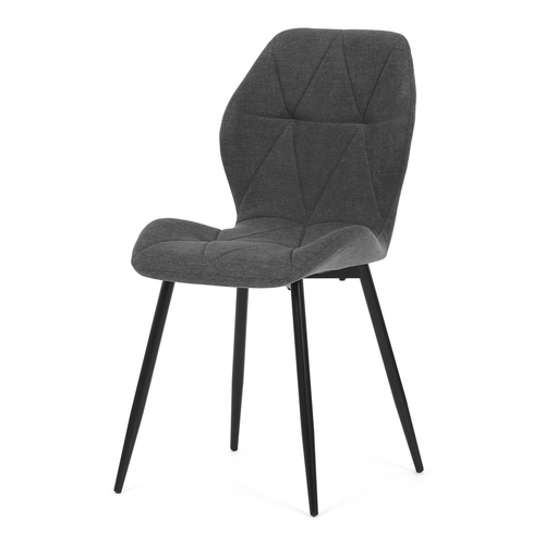 Jídelní židle, šedá, látka, CT-285 GREY2