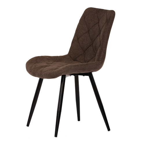 Jídelní židle, hnědá, látka, CT-382 BR2