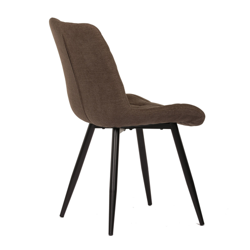 Jídelní židle, hnědá, látka, CT-382 BR2