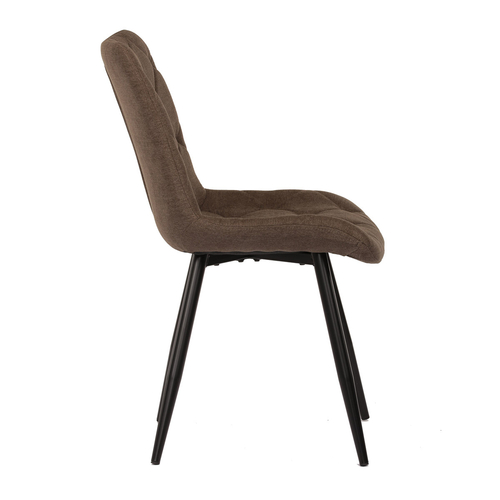 Jídelní židle, hnědá, látka, CT-382 BR2
