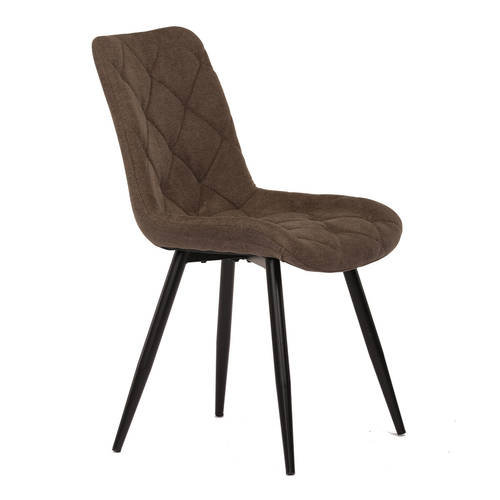 Jídelní židle, hnědá, látka, CT-382 BR2
