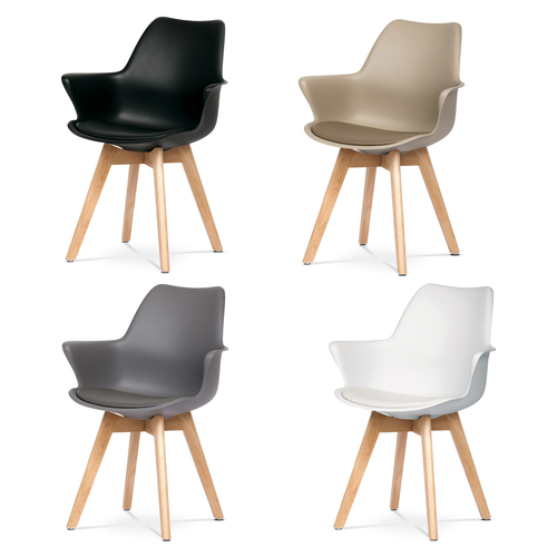 Jídelní židle, šedá, plast, CT-771 GREY