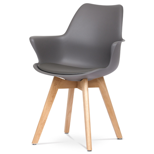 Jídelní židle, šedá, plast, CT-771 GREY