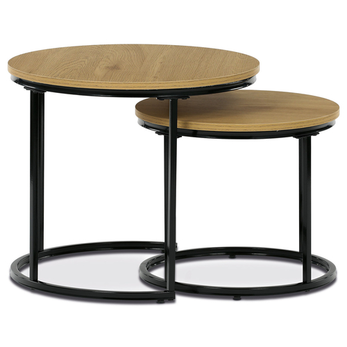 Odkládací stolek 53x53x46cm, mdf, divoký dub, CT-G1145 OAK