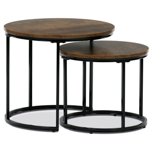 Odkládací stolek 53x53x46cm, mdf, old wood, CT-G1145 OLW