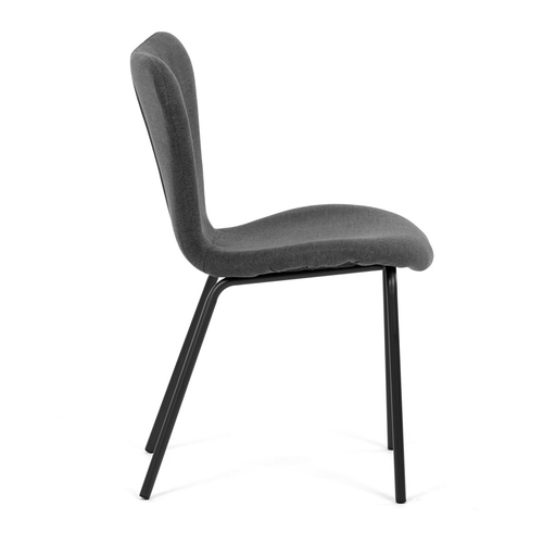 Jídelní židle, šedá, látka, CT-S8010 GREY2