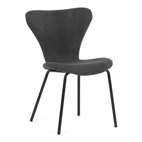 Jídelní židle, šedá, látka, CT-S8010 GREY2