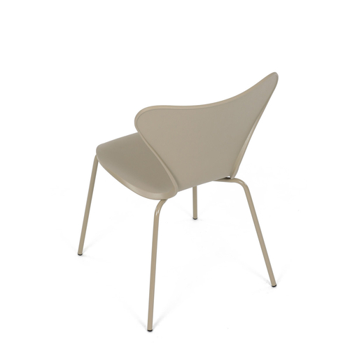 Jídelní židle, hnědá, plast, CT-X7034 CAP