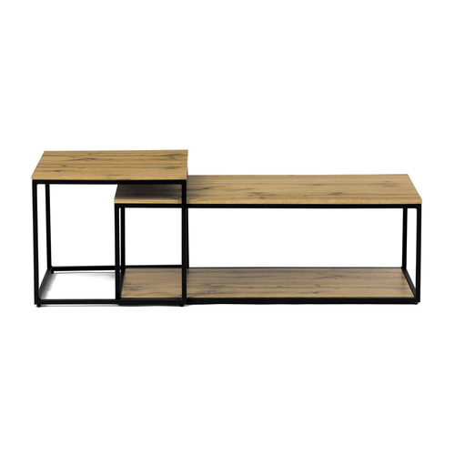 Konferenční stolek 100x50x35cm, mdf, divoký dub, CT-X7123 OAK
