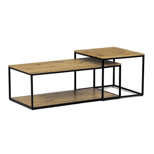Konferenční stolek 100x50x35cm, mdf, divoký dub, CT-X7123 OAK