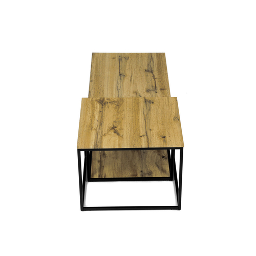 Konferenční stolek 100x50x35cm, mdf, divoký dub, CT-X7123 OAK