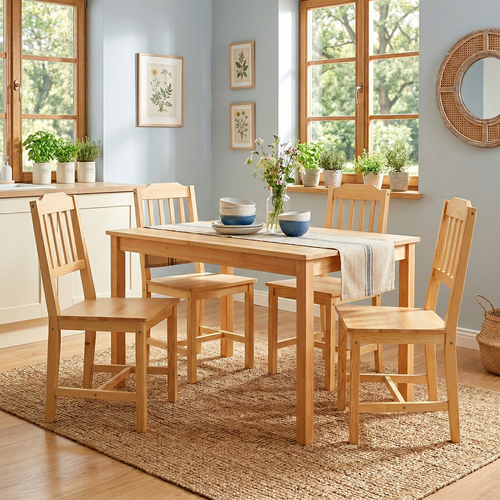 Stůl + 4 židle 8849 lak