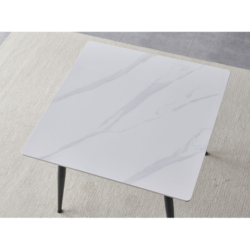 Jídelní stůl ADRIA 70x70 bílý mramor