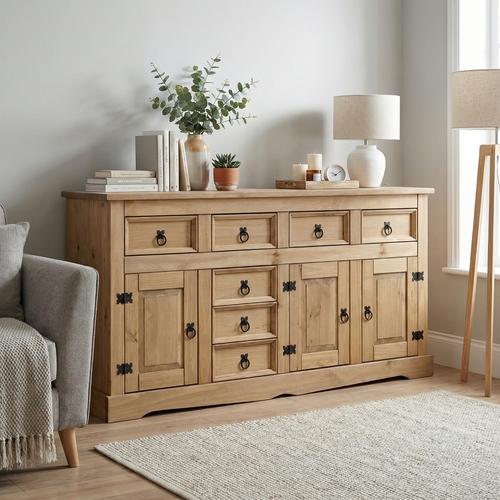 Komoda 3 dveře + 7 zásuvek CORONA vosk