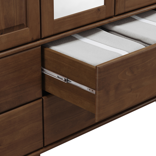 Příborník s nástavcem 2 dveře RUBI tmavě hnědá