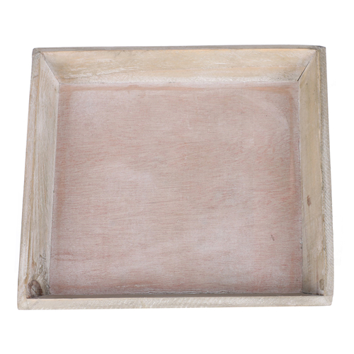 Tác dřevěný - čtvercový, barva přírodní