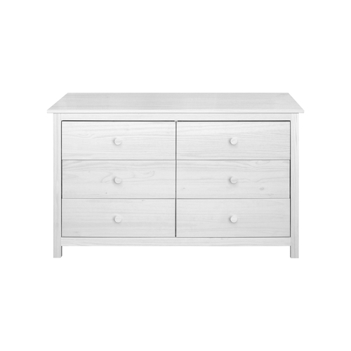 Komoda 6 zásuvek TORINO bílá