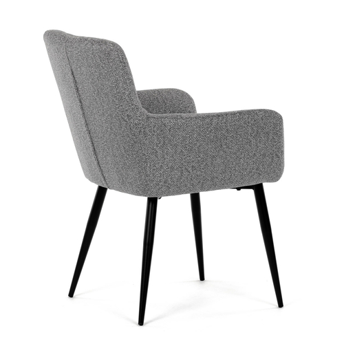 Jídelní židle, šedá, látka, DCH-P3146 SIL2