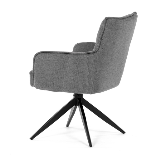 Jídelní židle, šedá, látka, DCH-P3170 GREY2