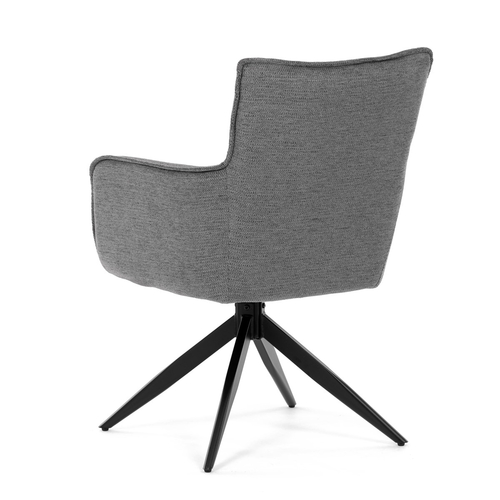 Jídelní židle, šedá, látka, DCH-P3170 GREY2