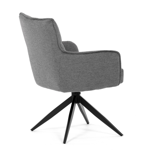 Jídelní židle, šedá, látka, DCH-P3170 GREY2