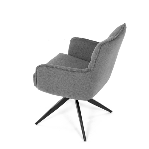 Jídelní židle, šedá, látka, DCH-P3170 GREY2