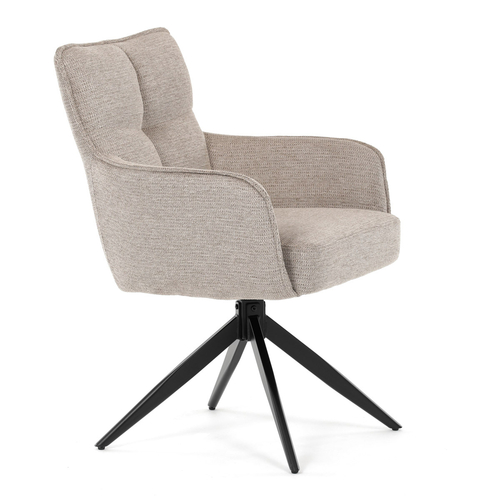 Jídelní židle, béžová, látka, DCH-P3170 LAN2