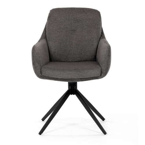 Jídelní židle, šedá, látka, DCH-P3174 GREY2