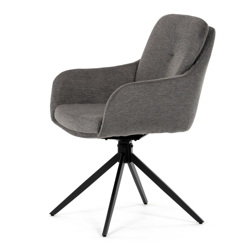 Jídelní židle, šedá, látka, DCH-P3174 GREY2