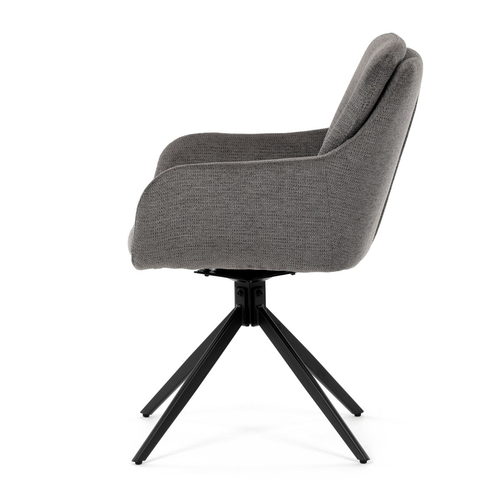 Jídelní židle, šedá, látka, DCH-P3174 GREY2
