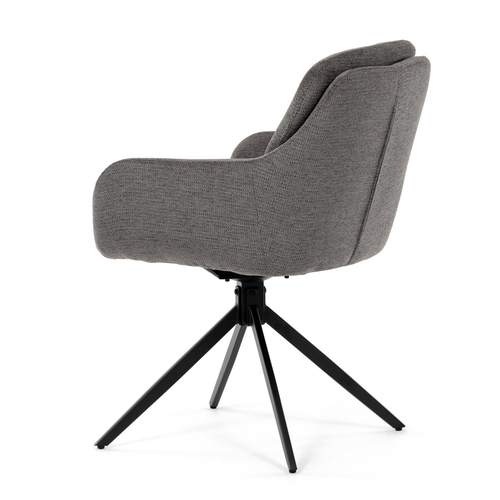 Jídelní židle, šedá, látka, DCH-P3174 GREY2