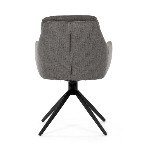 Jídelní židle, šedá, látka, DCH-P3174 GREY2