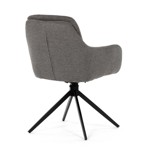 Jídelní židle, šedá, látka, DCH-P3174 GREY2