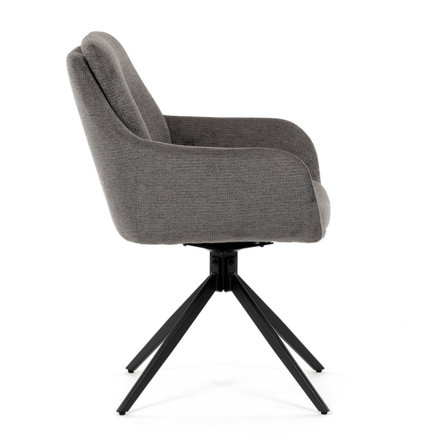 Jídelní židle, šedá, látka, DCH-P3174 GREY2