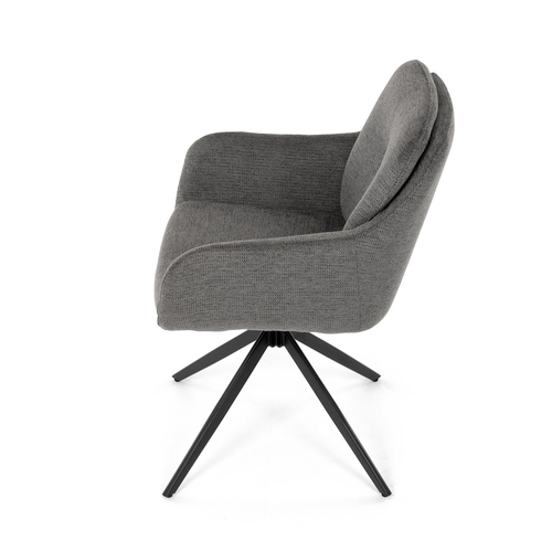 Jídelní židle, šedá, látka, DCH-P3174 GREY2