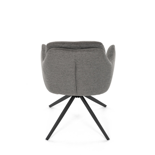 Jídelní židle, šedá, látka, DCH-P3174 GREY2