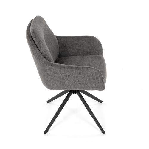 Jídelní židle, šedá, látka, DCH-P3174 GREY2
