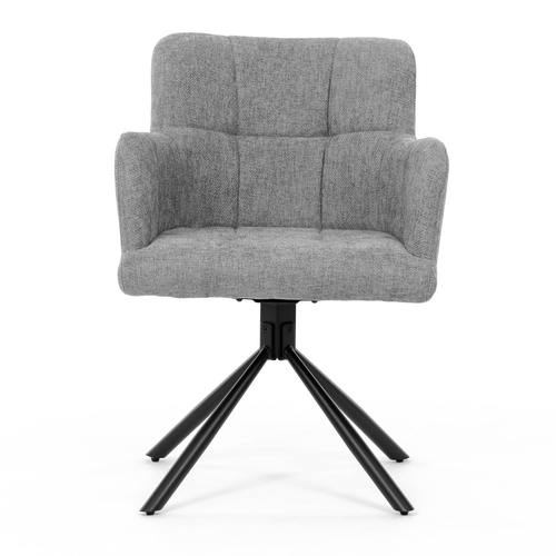 Jídelní židle, šedá, látka, DCH-T1122 GREY2