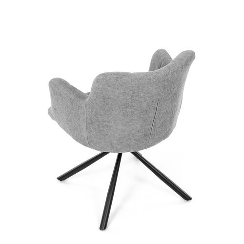 Jídelní židle, šedá, látka, DCH-T1122 GREY2