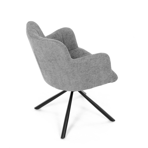 Jídelní židle, šedá, látka, DCH-T1122 GREY2