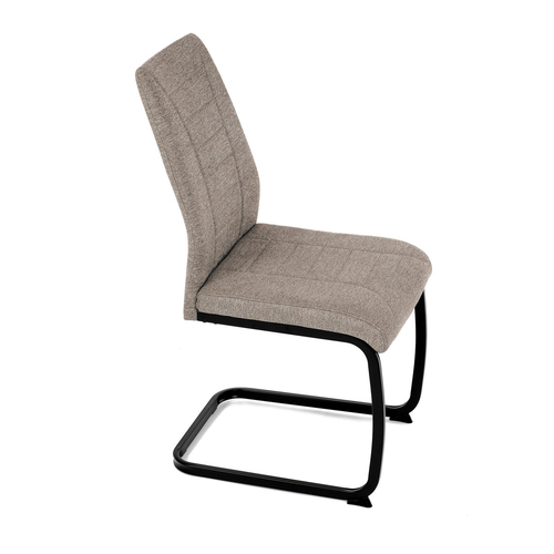 Jídelní židle, hnědá, látka, DCL-438 BR2