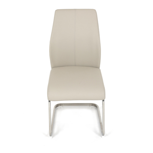 Jídelní židle, krémová, ekokůže, DCL-D1277 CRM