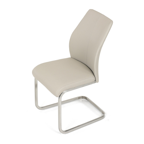 Jídelní židle, krémová, ekokůže, DCL-D1277 CRM