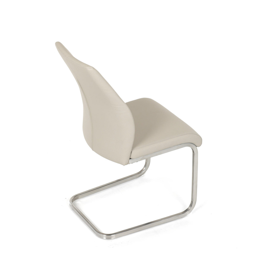 Jídelní židle, krémová, ekokůže, DCL-D1277 CRM