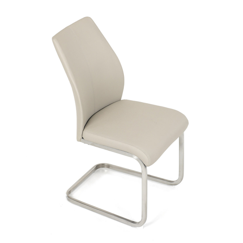 Jídelní židle, krémová, ekokůže, DCL-D1277 CRM