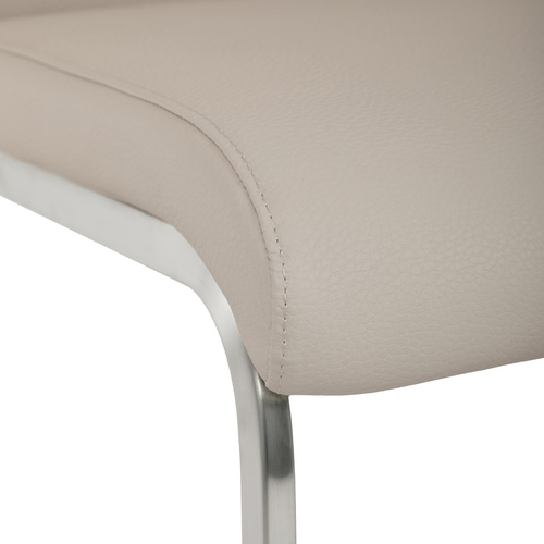 Jídelní židle, krémová, ekokůže, DCL-D1277 CRM