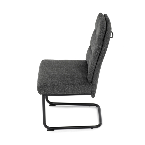 Jídelní židle, šedá, látka, DCL-P3107 GREY2